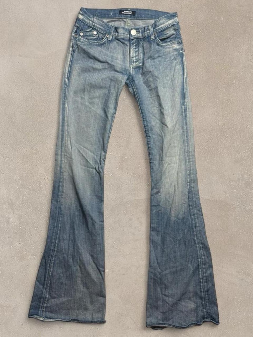 Rock & Republic Distressed Blue Flare Jeans
